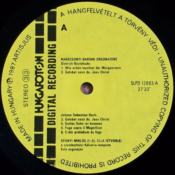 Hungaroton Antiqua SLPD 12883 - Johann Sebastian Bach, Dieterich - Image 3