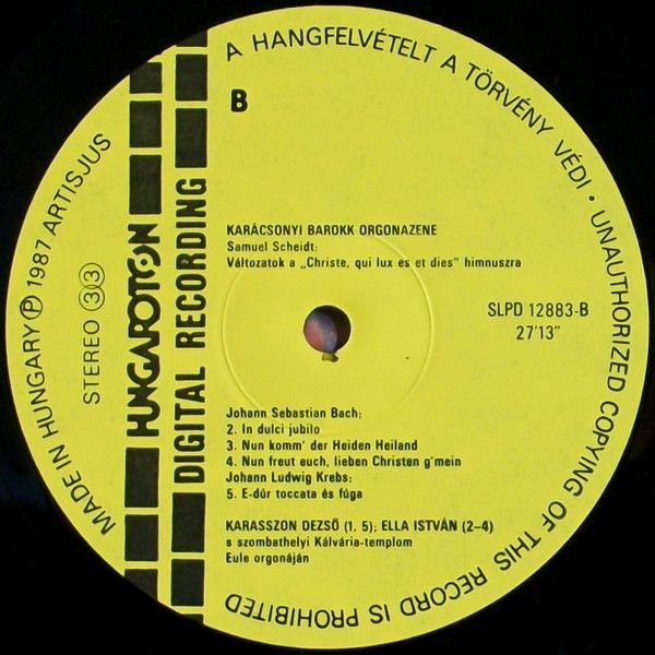 Hungaroton Antiqua SLPD 12883 - Johann Sebastian Bach, Dieterich - Image 4