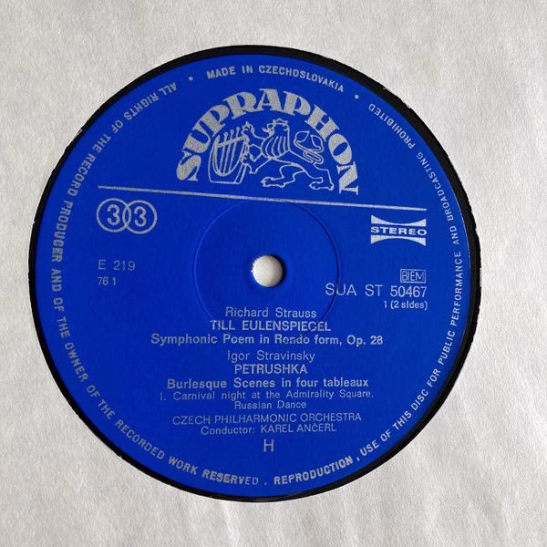 Supraphon SUA ST 50 467 - Richard Strauss, Igor Stravinsky - Til - Image 4