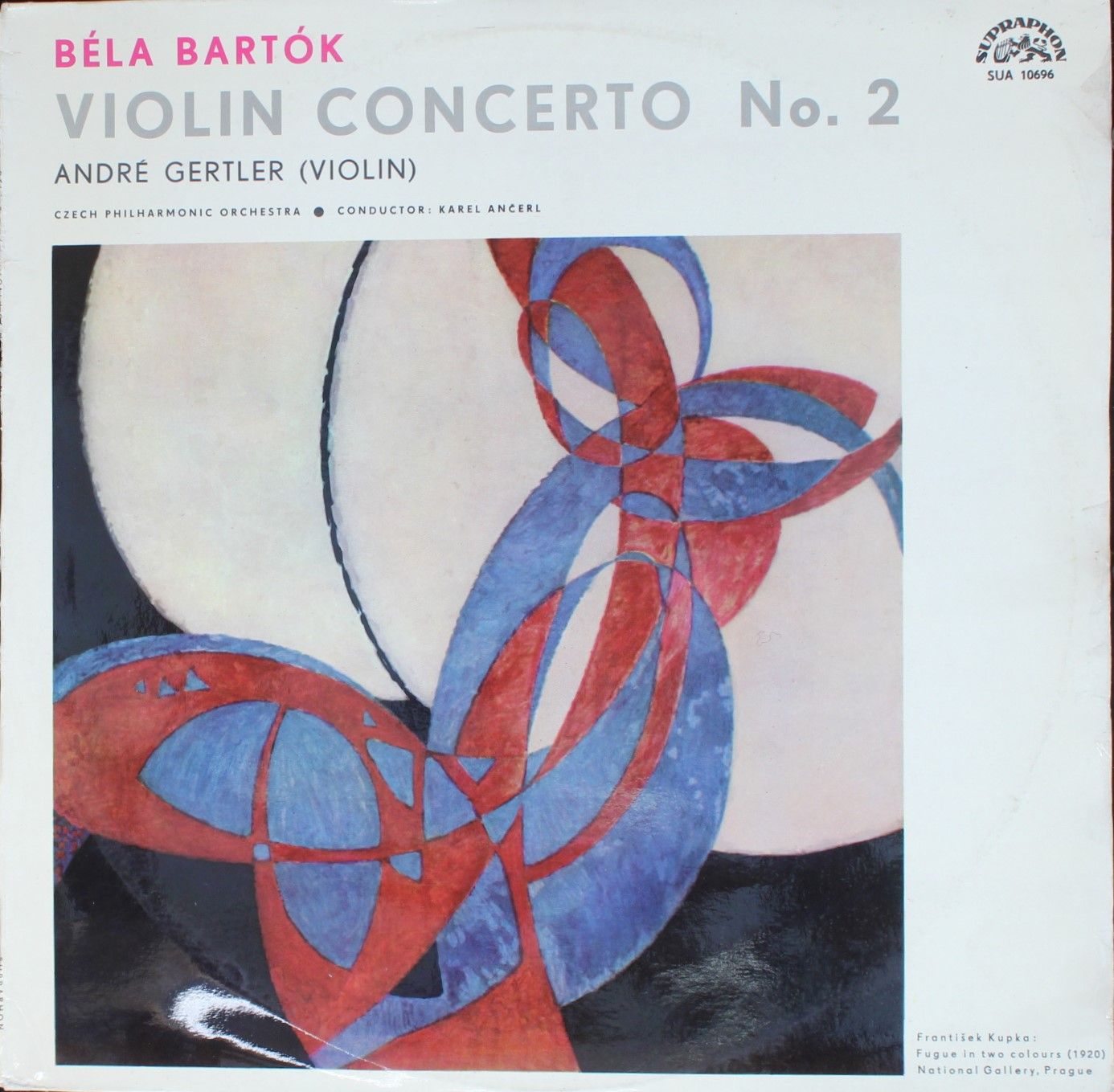 Supraphon SUA 10696 - Béla Bartók, André Gertler, The Czech Phil