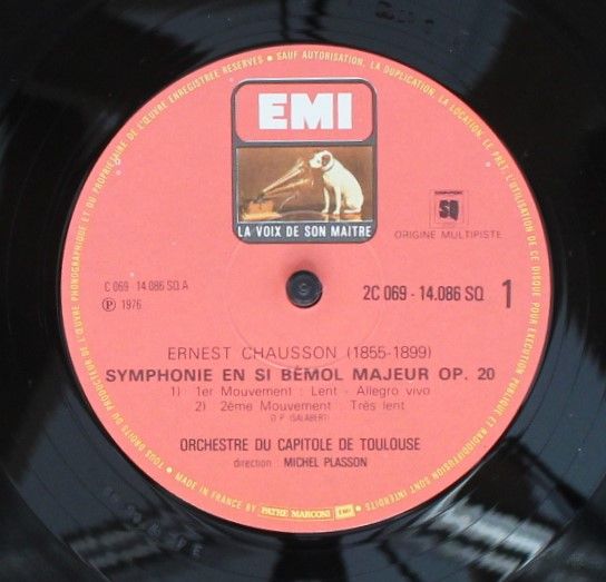 La Voix De Son Maître 2C 069-14086 - Ernest Chausson, Michel Pla - Image 4