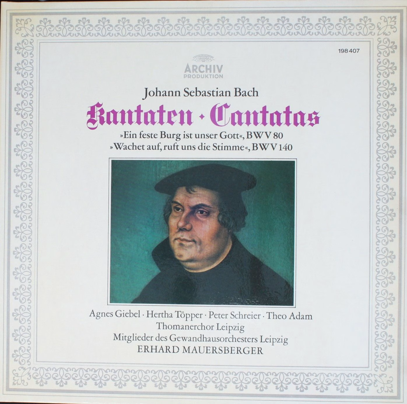 Archiv Produktion 198 407 - Johann Sebastian Bach, Agnes Giebel,
