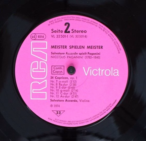 RCA VL 32501 - Niccolò Paganini, Salvatore Accardo - Gesamtausga - Image 6