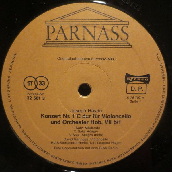 Parnass 32 561 3 - Joseph Haydn, David Geringas, Leopold Hager, - Image 3