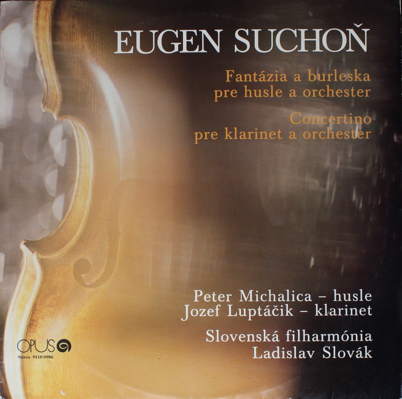 Opus 9110 0986 - Eugen Suchoň - Fantázia A Burleska Pre Husle A