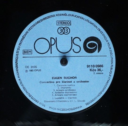 Opus 9110 0986 - Eugen Suchoň - Fantázia A Burleska Pre Husle A - Image 4
