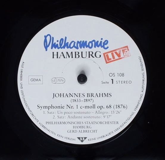 Outsider (3) OS 108 - Johannes Brahms, Gerd Albrecht, Philharmon - Image 5