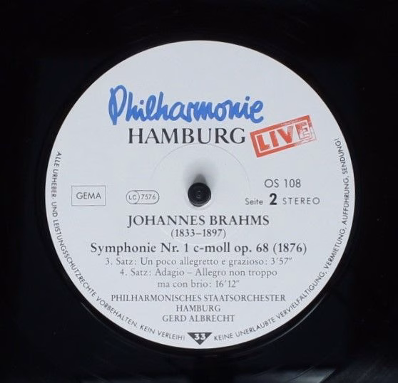 Outsider (3) OS 108 - Johannes Brahms, Gerd Albrecht, Philharmon - Image 6