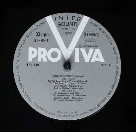 Pro Viva ISPV 139 - Zbigniew Wiszniewski, David Pituch, Andrzej - Image 3