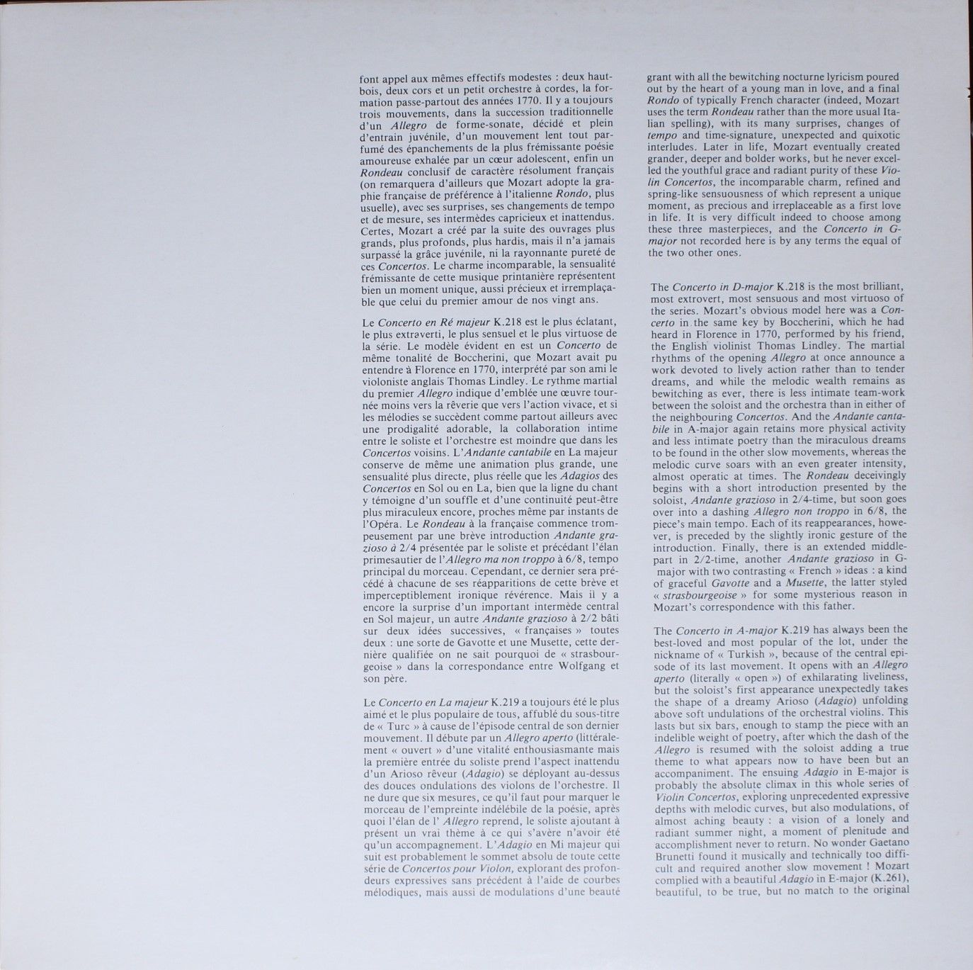 Erato STU 71207 - Wolfgang Amadeus Mozart, Pierre Amoyal, Orches - Image 3