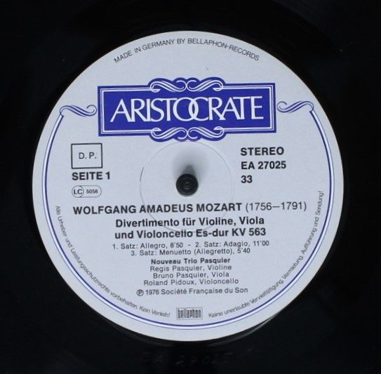 Aristocrate EA 27025 - Wolfgang Amadeus Mozart, Le Nouveau Trio - Image 3