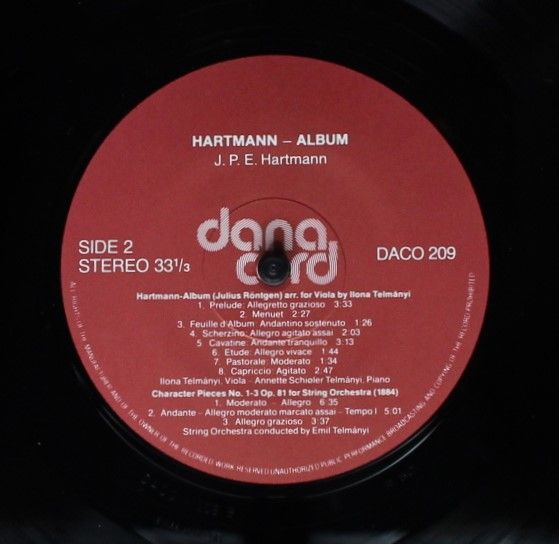 danacord DACO 209 - Johan Peter Emilius Hartmann - Hartmann Albu - Image 4