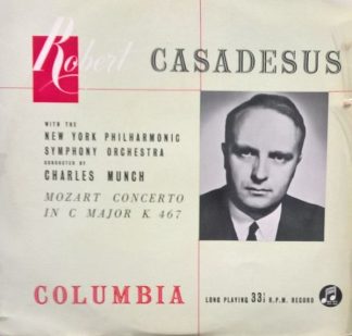 Columbia 33C 1024 - Wolfgang Amadeus Mozart, Robert Casadesus, C