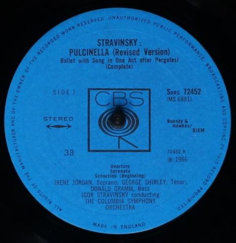 CBS 72604 - Igor Stravinsky, Adrienne Albert, Alexander Young, G - Image 3