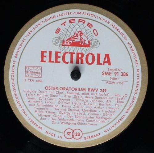 Die Stimme Seines Herrn SME 91 386 - Johann Sebastian Bach, Wolf - Image 3