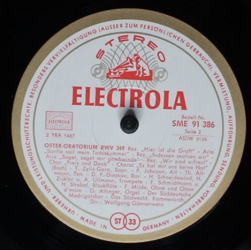 Die Stimme Seines Herrn SME 91 386 - Johann Sebastian Bach, Wolf - Image 4