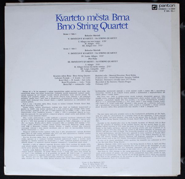 Panton 110669 - Bohuslav Martinů, Petr Fiala (2), Brno City Stri - Image 2