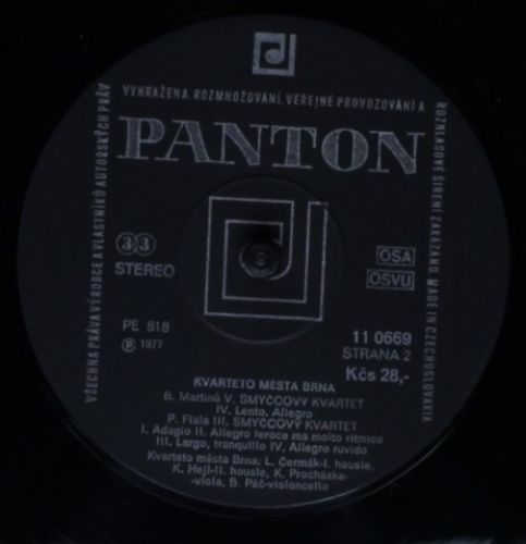 Panton 110669 - Bohuslav Martinů, Petr Fiala (2), Brno City Stri - Image 4