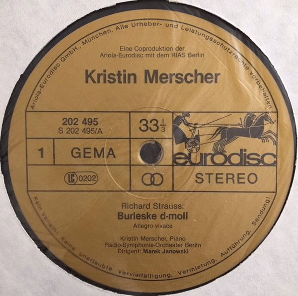 Eurodisc 202 495-366 - Kristin Merscher, Richard Strauss, Robert - Image 3