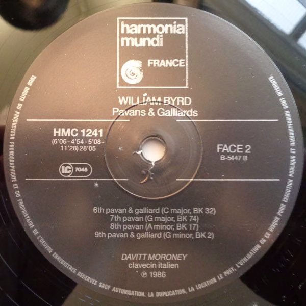 harmonia mundi France HMC 1241.42 - William Byrd, Davitt Moroney - Image 4