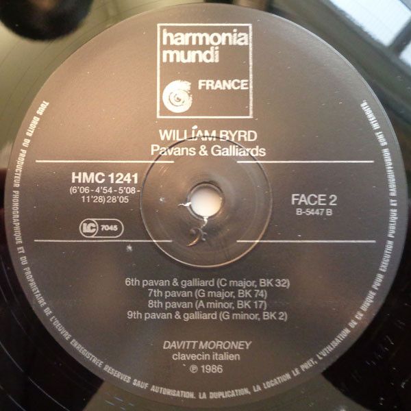 harmonia mundi France HMC 1241.42 - William Byrd, Davitt Moroney - Image 4