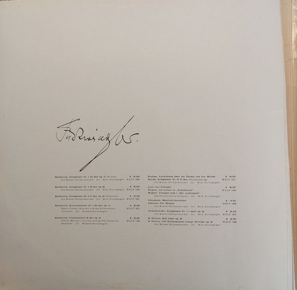 Electrola E 90 040 - Wilhelm Furtwängler, Ludwig van Beethoven, - Image 2