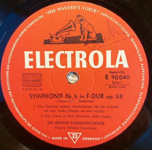 Electrola E 90 040 - Wilhelm Furtwängler, Ludwig van Beethoven, - Image 4