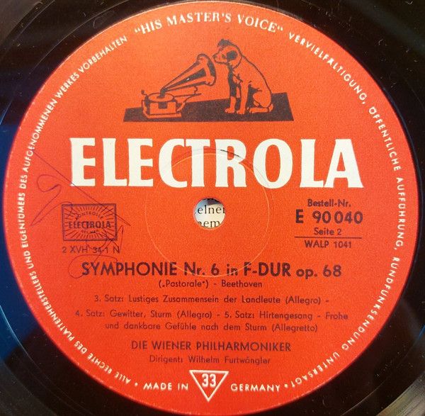 Electrola E 90 040 - Wilhelm Furtwängler, Ludwig van Beethoven, - Image 5