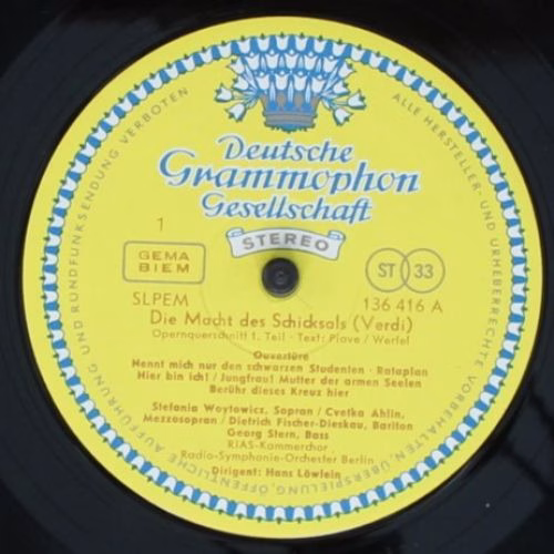 Deutsche Grammophon 136 416 SLPEM - Giuseppe Verdi, Cvetka Ahlin - Image 3