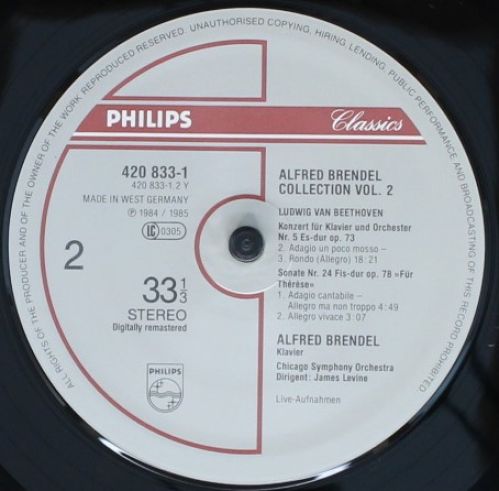 Philips Classics 420 833-1 - Alfred Brendel, Ludwig van Beethove - Image 4