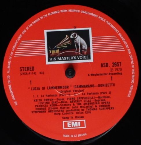 His Master's Voice SLS 797/3 - Gaetano Donizetti, Beverly Sills, - Image 2