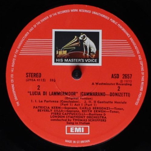 His Master's Voice SLS 797/3 - Gaetano Donizetti, Beverly Sills, - Image 3