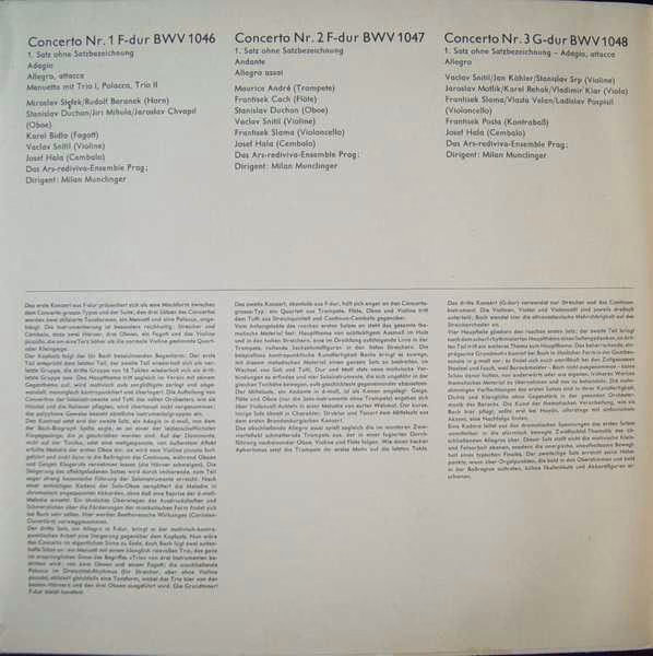 Supraphon 80 386 XK - Johann Sebastian Bach, Maurice André, Ars - Image 2