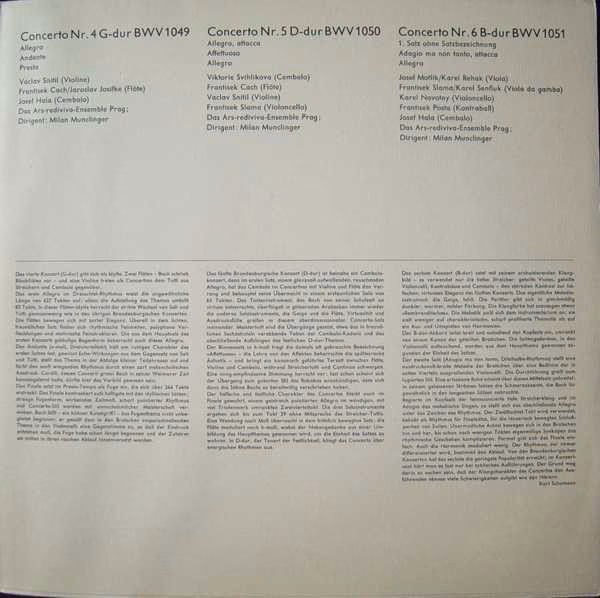 Supraphon 80 386 XK - Johann Sebastian Bach, Maurice André, Ars - Image 3