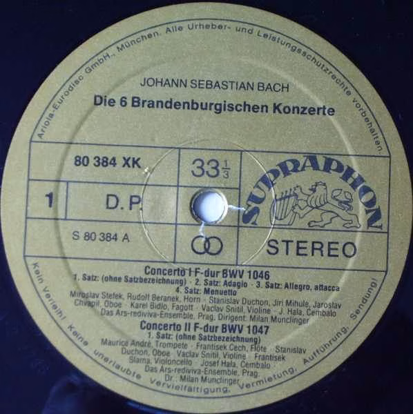 Supraphon 80 386 XK - Johann Sebastian Bach, Maurice André, Ars - Image 5