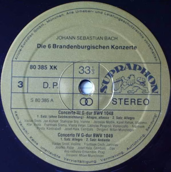Supraphon 80 386 XK - Johann Sebastian Bach, Maurice André, Ars - Image 7