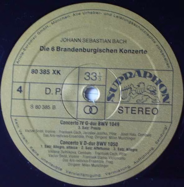 Supraphon 80 386 XK - Johann Sebastian Bach, Maurice André, Ars - Image 8