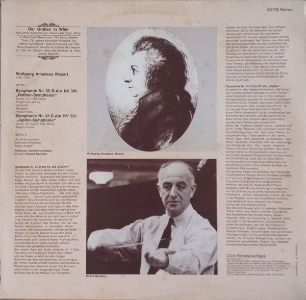 Eurodisc 63 735 - Wolfgang Amadeus Mozart, Rudolf Barshai, Mosco - Image 2