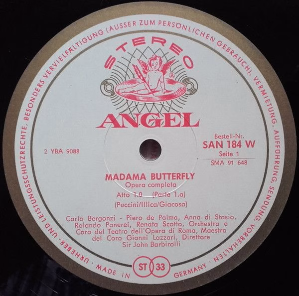 Angel Records SAN 184/86 W - Giacomo Puccini, Renata Scotto, Car - Image 5