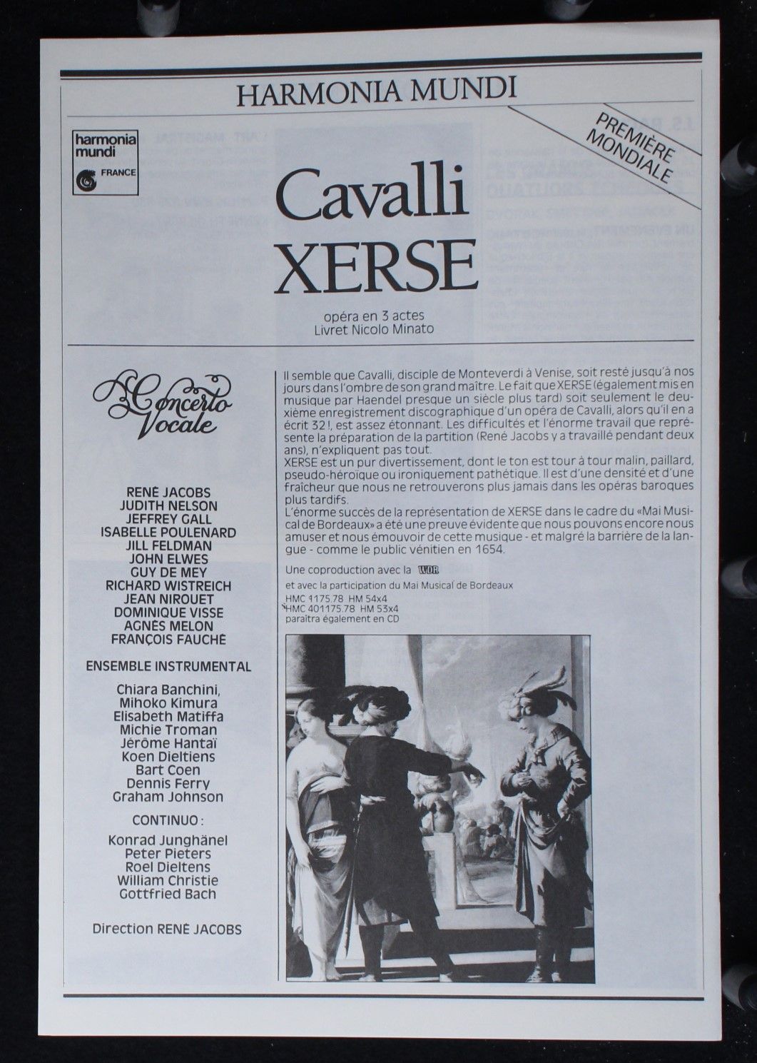 Harmonia Mundi HMC 1175.78 - Francesco Cavalli, René Jacobs, Con - Image 7