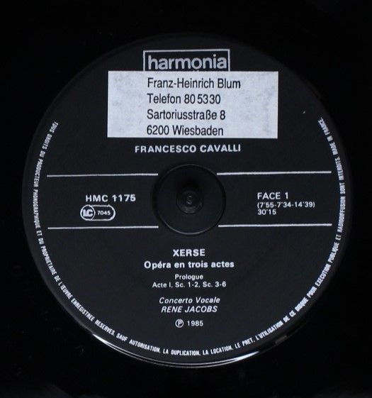 Harmonia Mundi HMC 1175.78 - Francesco Cavalli, René Jacobs, Con - Image 9
