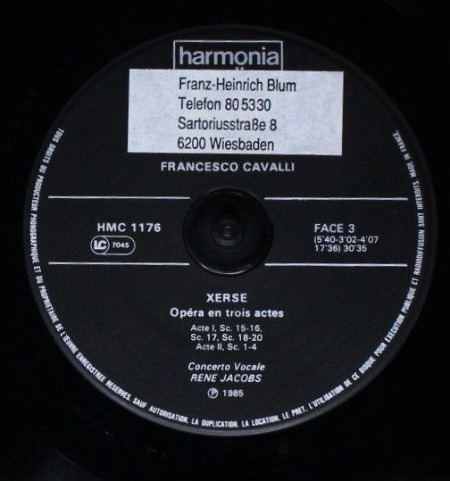 Harmonia Mundi HMC 1175.78 - Francesco Cavalli, René Jacobs, Con - Image 11