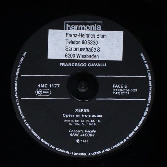 Harmonia Mundi HMC 1175.78 - Francesco Cavalli, René Jacobs, Con - Image 13