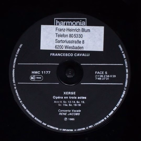 Harmonia Mundi HMC 1175.78 - Francesco Cavalli, René Jacobs, Con - Image 13