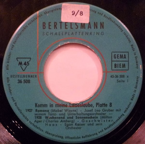 Bertelsmann Schallplattenring 36 508 - Various - Die Schönsten S - Image 3