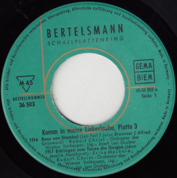 Bertelsmann Schallplattenring 36 503 - Various - Die Schönsten S - Image 3