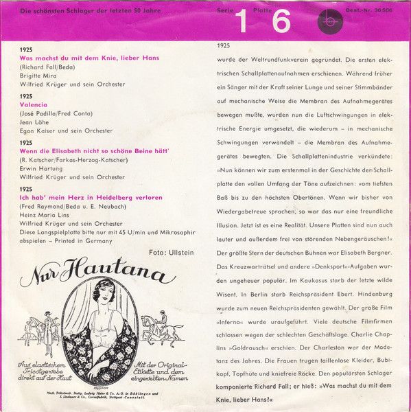 Bertelsmann Schallplattenring 36 506 - Various - Die Schönsten S - Image 2