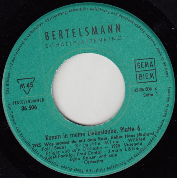 Bertelsmann Schallplattenring 36 506 - Various - Die Schönsten S - Image 3