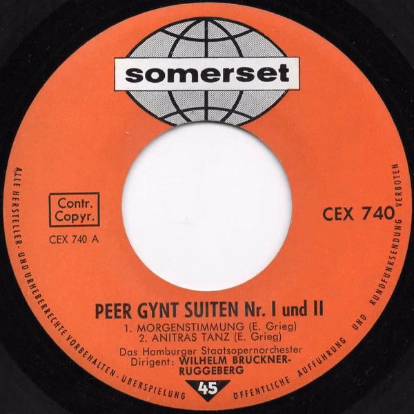 Somerset CEX-740 - Edvard Grieg, Orchester Der Staatsoper Hambur - Image 3