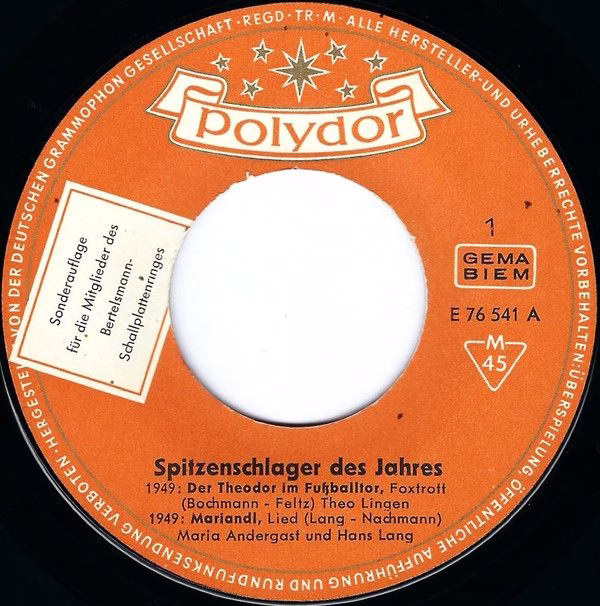 Polydor E 76 541 - Various - Die Schönsten Schlager Der Letzten - Image 3
